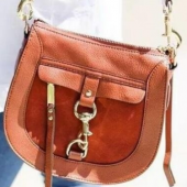 瑞贝卡·明可弗（Rebecca Minkoff） Dog Clip 女士真皮马鞍包 小巧精致