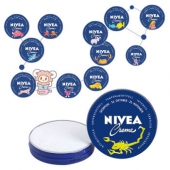 妮维雅（NIVEA）  经典蓝罐润肤霜 12星座纪念版 30ml*3件
