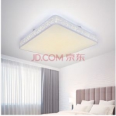 双重优惠 美的（Midea）LED吸顶灯 遥控无极调光 客厅灯卧室书房灯 简约时尚正方形白光 40w 繁花