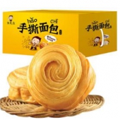 朱先森 手撕面包 原味软面包糕点零食 750g整箱装