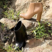 限US6码，Sam Edelman 女士真皮粗跟短靴 Prime会员免费直邮含税到手￥459