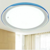 TCL照明LED吸顶灯 现代简约型 圆形蓝色直径39cm白光16W