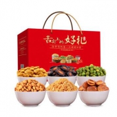 限地区：甘源牌 坚果炒货 舌尖好礼礼盒 1500g*2盒