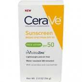 CeraVe SPF 50 Sunscreen Face Lotion 保湿防晒霜 56g*3支