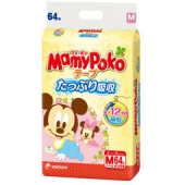 MamyPoko 妈咪宝贝 M码 婴儿纸尿裤 64片