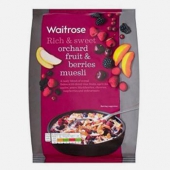 宝贝格子    Waitrose 水果和浆果类什锦麦片 1kg*2袋    154.97元包邮包税