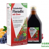 补血圣品，德国 Salus Floradix Iron铁元 补铁补血营养液 红瓶版500ml*3 ￥219.54包邮包税（3件6折）
