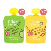 Ella‘s Kitchen 有机苹果泥*7+香蕉泥*7 70g/袋