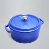 当当优品 珐琅精工铸铁炖汤锅 24CM 色彩绚丽 储热易清洗