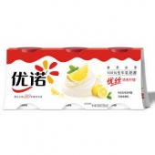Yolplait 优诺 优丝 风味发酵乳 清香柠檬酸奶 135g*3杯*12件