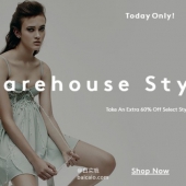 仅限今日！Barneys Warehouse 男女服饰鞋包等3折起+额外4折， Alexander Wang、Chloé、Lanvin、AG Jeans等折后大量白菜