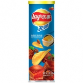 限华南地区！Lay's 乐事 无限薯片吮指红烧肉味104g  4.7元（9.4元，2件5折）