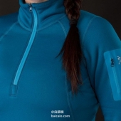 限尺码，Arc'teryx 始祖鸟 Rho AR 女士抓绒衣 $72.69（$96.93 额外75折） 到手￥ 545 国内￥1698