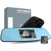 移动端：捷渡（JADO）D600 蓝光版双镜头行车记录仪 倒车影像一体机