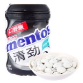 凑单品：Mentos 曼妥思 清劲无糖口香糖 特强薄荷味瓶装 56g