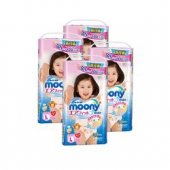 moony 尤妮佳 L 44片/包 4包装 女宝宝用拉拉裤 折68.5元/包