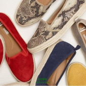 Clarks 其乐 女士真皮黄麻底一脚蹬 多色 3.3折$28 到手￥265