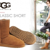 限5码，UGG 经典款中筒雪地靴  5616日元 到手约￥480