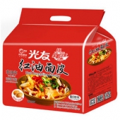 光友 红油面皮干拌面四连包 400g*5