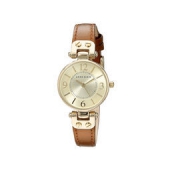 Anne Klein 安妮·克莱因 棕皮带简约石英女表 10/9442CHHY