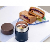 膳魔师（THERMOS） JBI-382  NVY 不锈钢保温罐 380ml 真空隔热 宽口设计