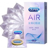 Durex 杜蕾斯 避孕套 AIR 至薄幻隐装6只