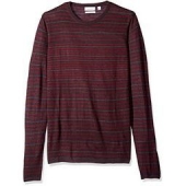 Calvin Klein Merino Stripe男士羊毛混纺针织衫