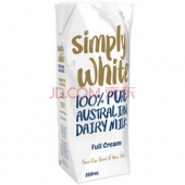Simply white UHT 全脂/低脂牛奶 250ml*24盒 折43元含税（59元，199-80）