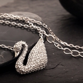 施华洛世奇（SWAROVSKI） Swan 小天鹅水晶项链 5007735 璀璨夺目