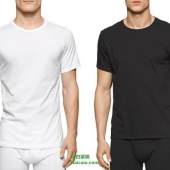 Calvin Klein 圆领全棉修身T恤 3件装 两色 $13.29 到手￥125