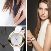 CALVIN KLEIN 女士同心圆时装手表42mm