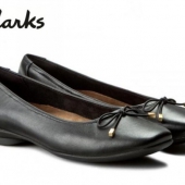 Clarks 其乐 女士真皮蝴蝶结方头平底鞋 2色 Prime会员免费直邮含税到手￥283.72