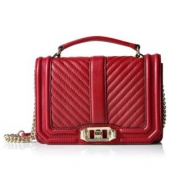 REBECCA MINKOFF Chevron Quilted Small Love 女士斜挎包