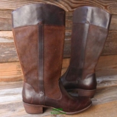 UGG 女士做旧真皮13.5英寸长靴 两色 新低$89.99 到手￥780