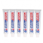 Lion狮王 WHITE&WHITE美白牙膏150g*6只装