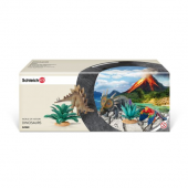 思乐（Schleich） 42260 At home with The Herbivores 食草恐龙场景模型 精致模型