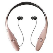 LG HBS-900 颈挂式无线运动蓝牙耳机 玫瑰金色