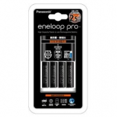 eneloop 爱乐普 KJ16HCC40W 智能急速充电套装（4节黑色5号充电电池+CC16充电器）