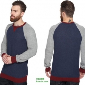 限尺码，Levi's 李维斯 男士撞色休闲针织衫 $20.99 到手￥175