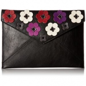 Rebecca Minkoff Floral 女士真皮印花信封手拿包