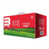 辉山（huishan）饮奶思源利乐砖纯牛奶250ml*12礼盒装