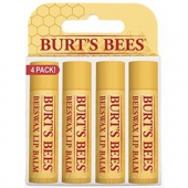 prime会员福利！BURT'S BEES 小蜜蜂 蜂蜡润唇膏 4支装 到手约52元