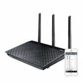 华硕（ASUS）  RT-AC66U 1750M  AC双频无线路由器