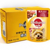 Pedigree 宝路 成犬 牛肉味妙鲜包 12包*3件