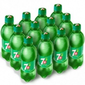 HEDY七喜 冰爽柠檬味汽水 330mL*12瓶