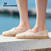 女神款# skechers斯凯奇 时尚蕾丝布面渔夫鞋