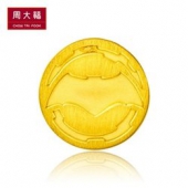 周大福 FOLLOW蝙蝠侠/超人  足金转运珠吊坠R18830  740元包邮