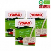 YOMO优睦 部分脱脂有机纯牛奶 200ml*3盒*5件
