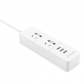 奥睿科（ORICO）MNP-2A3U USB插座 插线板 1米线长 白色