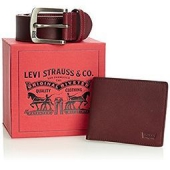 送礼佳品！Levi's 李维斯 Wallets 男式钱包+皮带礼盒套装